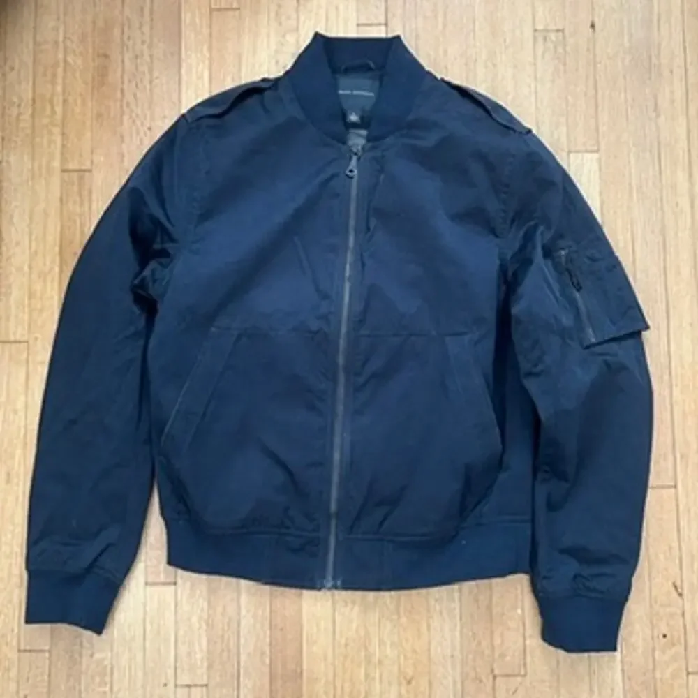Banana Republic Blue Heritage Jacket Water-Resistant Blue Zip Up Men M